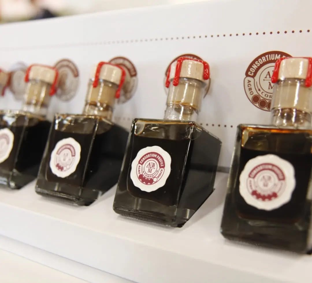 Balsamic vinegar of Modena IGP and Gelato