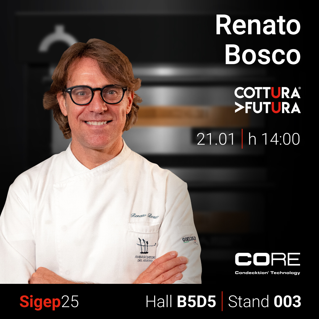 Renato Bosco con il calore di CORE