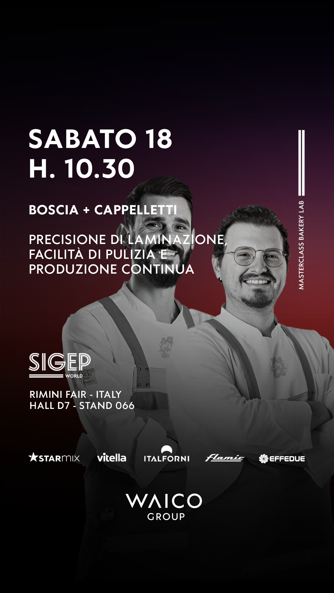 MASTERCLASS BOSCIA + CAPPELLETTI (Bakery Lab)