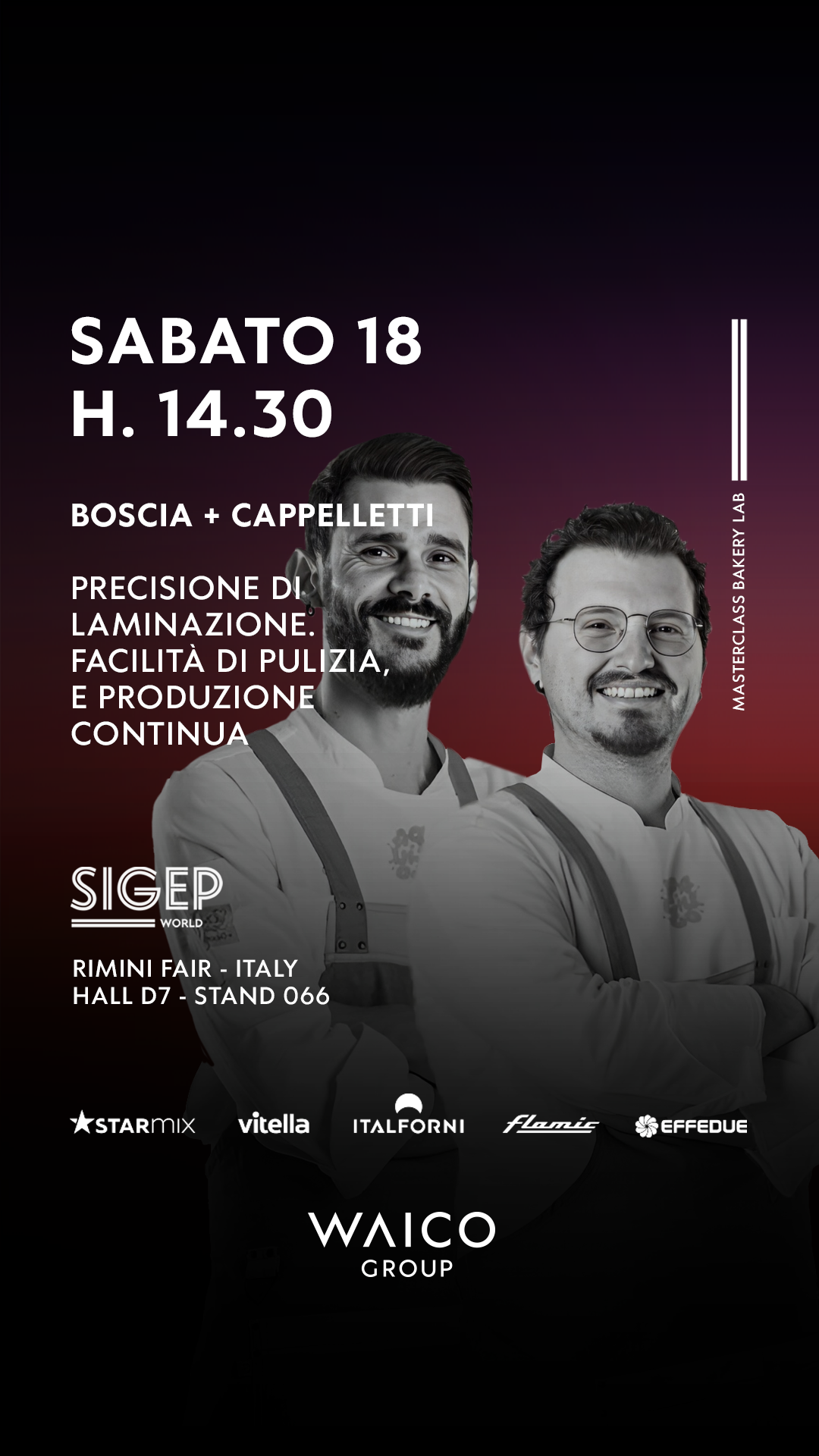MASTERCLASS BOSCIA + CAPPELLETTI (Bakery Lab)