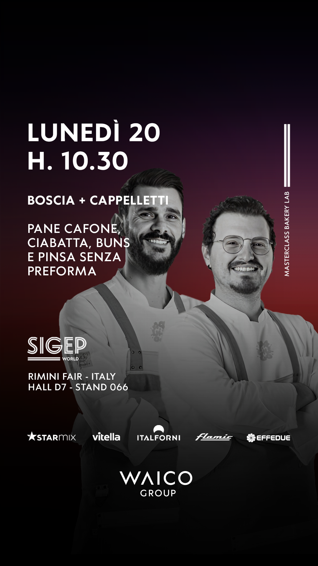 MASTERCLASS BOSCIA + CAPPELLETTI (Bakery Lab)
