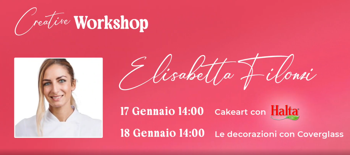 Elisabetta Filonzi in Cakeart con Halta: il preparato Uht vegetale per decorazioni top