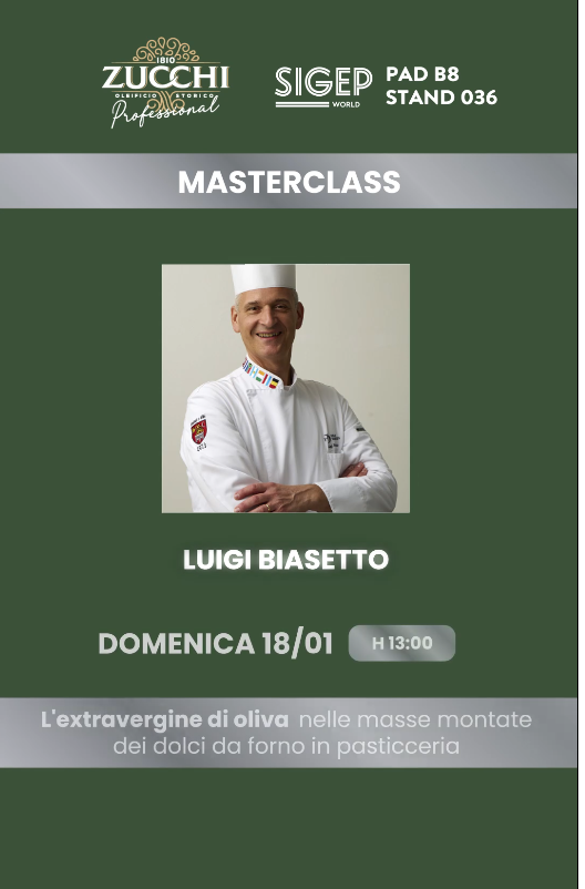 L'extraverginedi oliva  nelle masse montate dei dolci da forno in pasticceria