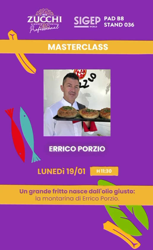 Un grande fritto nasce dall'olio giusto: la montarina di Errico Porzio