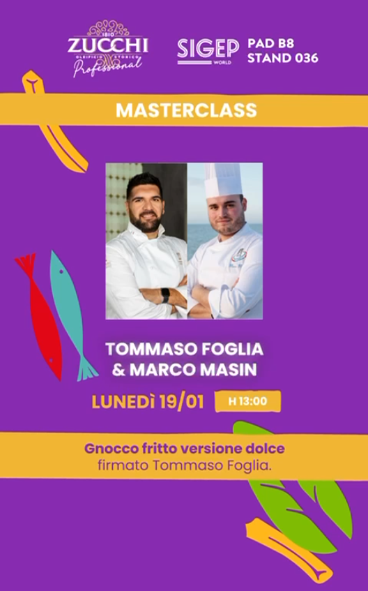 Gnocco fritto versione dolce firmato Tommaso Foglia