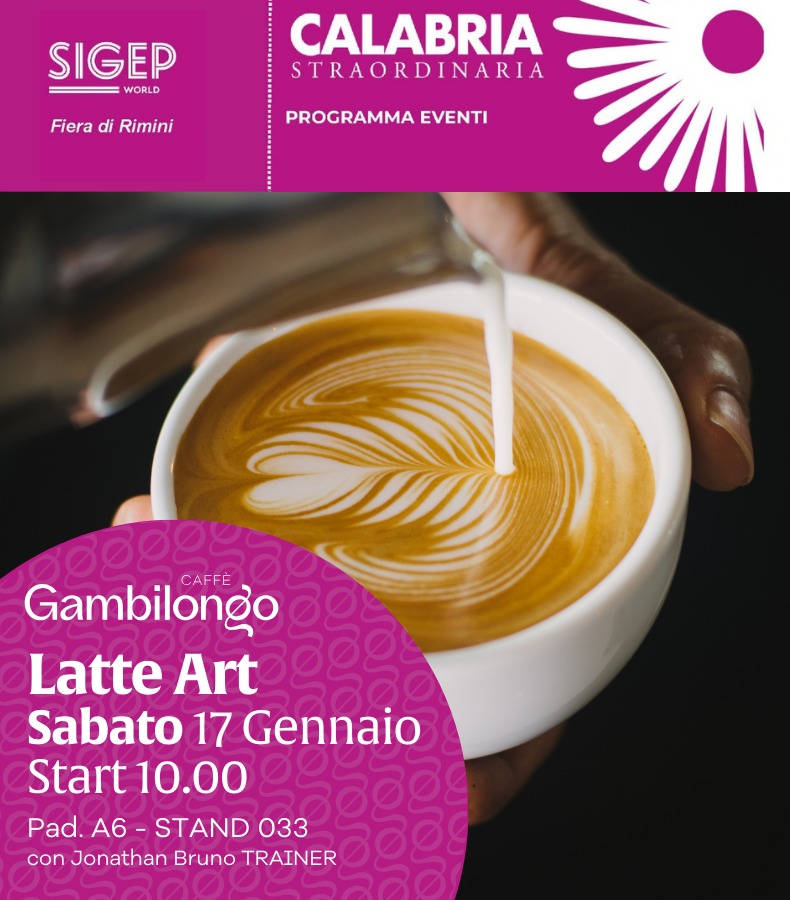Welcome show "Latte Art" con  Gambilongo Caffè