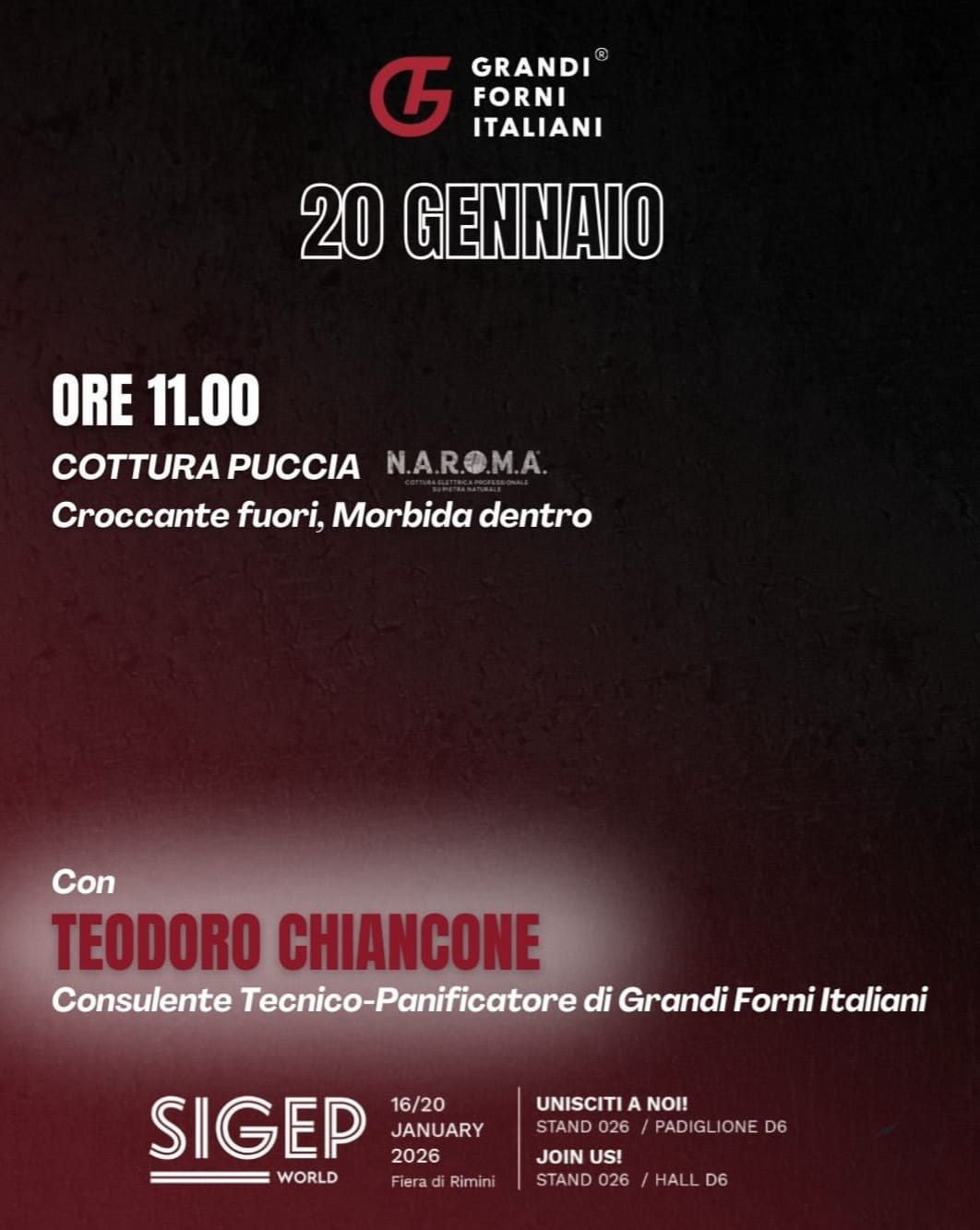 PUCCIA - COTTURA SU PIETRA NATURALE