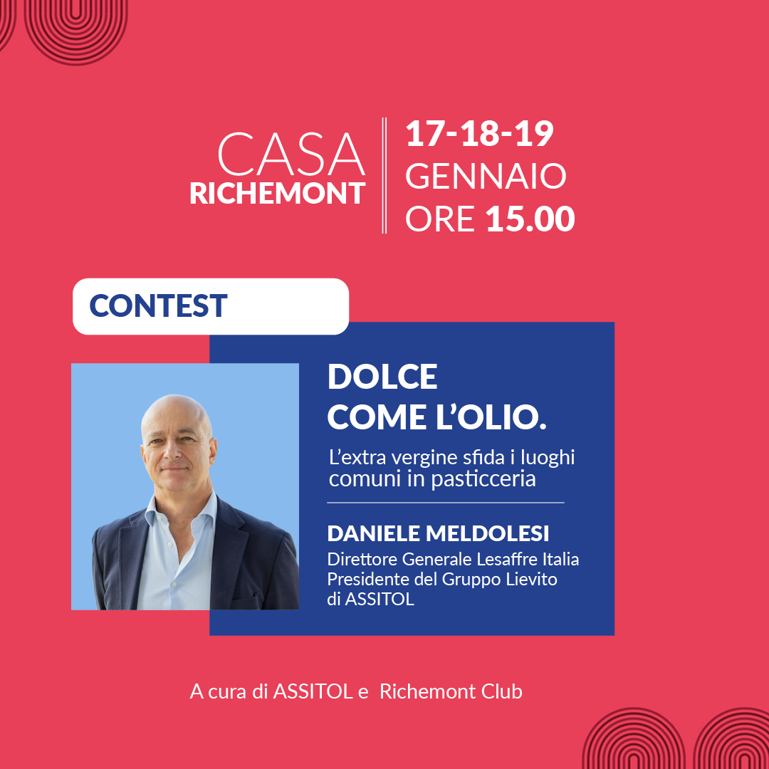 DOLCE COME L'OLIO. L'extra vergine sfida i luoghi comuni in pasticceria