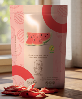 Oven-dried watermelon